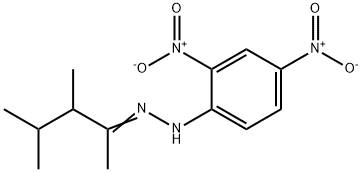 3,4-Dimethyl-2-pentanone 2,4-dinitrophenyl hydrazone,55103-79-2,结构式