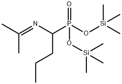 [1-(Isopropylideneamino)butyl]phosphonic acid bis(trimethylsilyl) ester Structure