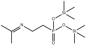 [2-(Isopropylideneamino)ethyl]phosphonic acid bis(trimethylsilyl) ester,55108-71-9,结构式