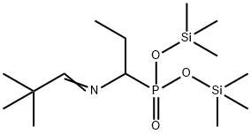 [1-[(2,2-Dimethylpropylidene)amino]propyl]phosphonic acid bis(trimethylsilyl) ester,55108-74-2,结构式