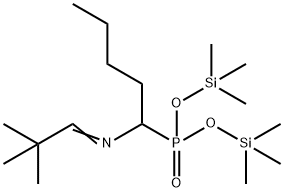 [1-[(2,2-Dimethylpropylidene)amino]pentyl]phosphonic acid bis(trimethylsilyl) ester Structure