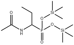 [1-(Acetylamino)propyl]phosphonic acid bis(trimethylsilyl) ester 结构式