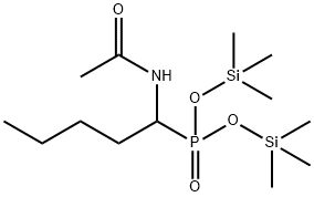 [1-(Acetylamino)pentyl]phosphonic acid bis(trimethylsilyl) ester,55108-84-4,结构式