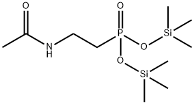 [2-(Acetylamino)ethyl]phosphonic acid bis(trimethylsilyl) ester Structure