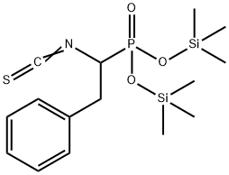 (1-Isothiocyanato-2-phenylethyl)phosphonic acid bis(trimethylsilyl) ester Struktur
