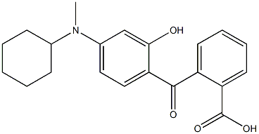 2-[4-(CYCLOHEXYLMETHYLAMINO)-2-HYDROXYBENZOYL]BENZOIC ACID Struktur