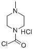 4-Methyl-1-piperazinecarbonyl chloride hydrochloride Structure