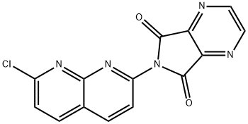 6-(7-chloro-1,8-naphthyridin-2-yl)-5H-pyrrolo[3,4-b]pyrazine-5,7(6H)-dione 结构式