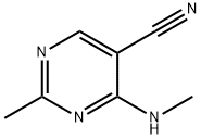 5-Pyrimidinecarbonitrile, 2-methyl-4-(methylamino)- (9CI),55114-45-9,结构式