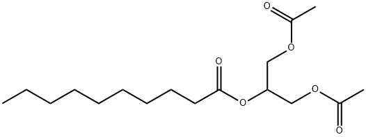 2-(Acetyloxy)-1-[(acetyloxy)methyl]ethyl decanoate Structure