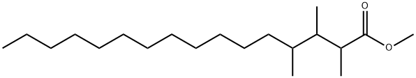 2,3,4-トリメチルパルミチン酸メチル 化学構造式