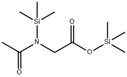 N-アセチル-N-(トリメチルシリル)グリシントリメチルシリル 化学構造式