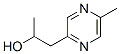 Pyrazineethanol, -alpha-,5-dimethyl- (9CI) Structure