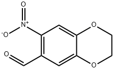 7-NITRO-2,3-DIHYDRO-1,4-BENZODIOXINE-6-CARBALDEHYDE 化学構造式