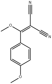 METHOXY(4-METHOXYPHENYL)METHYLENE]PROPANEDINITRILE Structure
