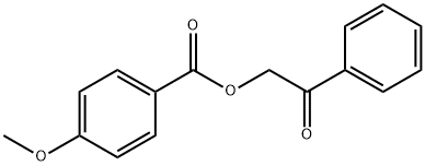 4-Methoxybenzoic acid phenacyl ester Structure