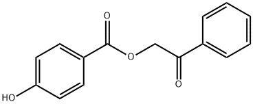 4-Hydroxybenzoic acid phenacyl ester Struktur