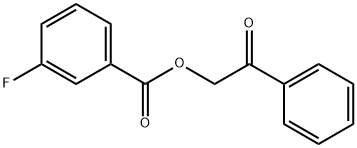 3-Fluorobenzoic acid phenacyl ester Structure