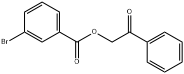 3-Bromobenzoic acid phenacyl ester,55153-27-0,结构式
