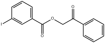 3-ヨード安息香酸フェナシル 化学構造式