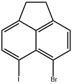 5-Bromo-1,2-dihydro-6-iodoacenaphthylene,55157-87-4,结构式