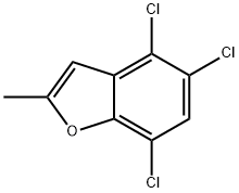 4,5,7-Trichloro-2-methylbenzofuran 结构式