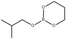 2-イソブチルオキシ-1,3,2-ジオキサボリナン 化学構造式