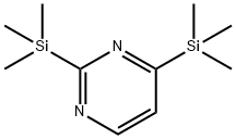 Pyrimidine, 2,4-bis(trimethylsilyl)- (9CI) Structure