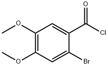 2-溴-4,5-二甲氧基-苯甲酰氯,55171-61-4,结构式
