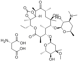 Erythromycin A 11,12-carbonate L-aspartate Structure