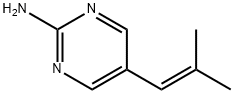 2-Pyrimidinamine, 5-(2-methyl-1-propenyl)- (9CI) 结构式