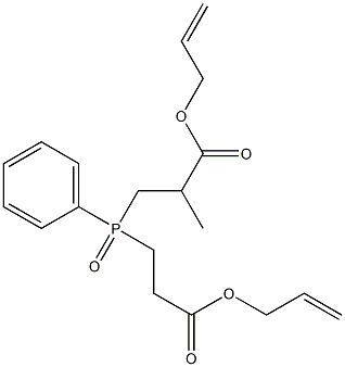 Propionic acid, 2-methyl-3,3-(phenylphosphinylidene)di-, diallyl ester,5518-57-0,结构式