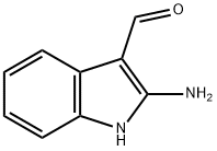 1H-Indole-3-carboxaldehyde,  2-amino- 结构式