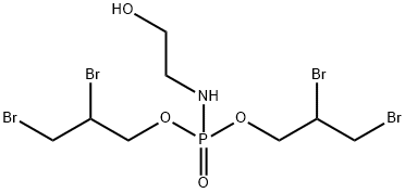 N-(2-Hydroxyethyl)amidophosphoric acid bis(2,3-dibromopropyl) ester Structure