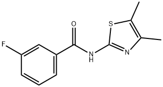 Benzamide, N-(4,5-dimethyl-2-thiazolyl)-3-fluoro- (9CI) Structure