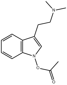 1-Acetoxy-N,N-dimethyl-1H-indole-3-ethanamine 结构式