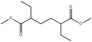 2,5-Diethylhexanedioic acid dimethyl ester,55191-18-9,结构式