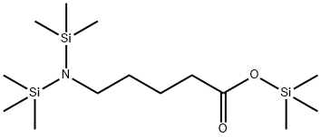 5-[Bis(trimethylsilyl)amino]pentanoic acid trimethylsilyl ester Structure
