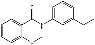 Benzamide, N-(3-ethylphenyl)-2-methoxy- (9CI) 化学構造式