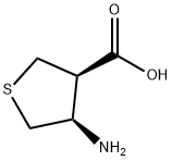 3-Thiophenecarboxylicacid,4-aminotetrahydro-,(3R,4R)-(9CI) Struktur