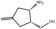 Cyclopentanemethanol, 2-amino-4-methylene-, (1R,2S)- (9CI) Struktur