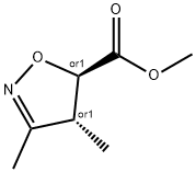 5-Isoxazolecarboxylicacid,4,5-dihydro-3,4-dimethyl-,methylester,(4R,5R)- Structure