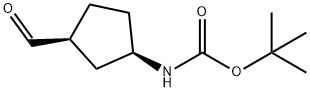 Carbamic acid, [(1R,3S)-3-formylcyclopentyl]-, 1,1-dimethylethyl ester (9CI) Structure