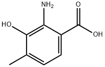 2-氨基-3-羟基-4-甲基苯甲酸, 552-14-7, 结构式