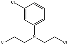 3-クロロ-N,N-ビス(2-クロロエチル)ベンゼンアミン 化学構造式