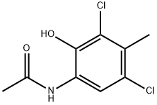 6-Acetamino-2,4-dichloro-3-methylphenol Struktur