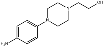 2-[4-(4-氨基苯基)哌嗪-1-基]乙醇, 5521-39-1, 结构式