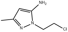 1H-Pyrazol-5-amine,  1-(2-chloroethyl)-3-methyl-,55211-81-9,结构式