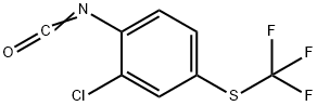 2-CHLORO-1-ISOCYANATO-4-TRIFLUOROMETHYLSULFANYL-BENZENE Struktur