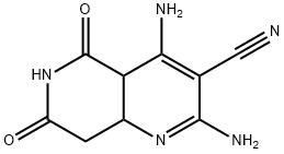 1,6-Naphthyridine-3-carbonitrile, 2,4-diamino-4a,5,6,7,8,8a-hexahydro-5,7-dioxo- (9CI) Structure